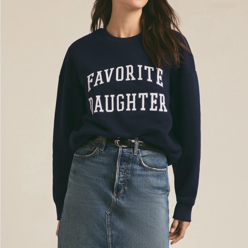 EUC Blue navy XS Favorite Daughter Crewneck sweatshirt